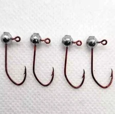 100 pcs 1/64 Lead Ball Jig Head Eagle Claw Little Nasty #8 IRISH JIG