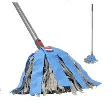 FAYINA PREMIUM VISCOSE WET MOP & EXTENDABLE HANDLE FOR HARDWOOD, LAMINATE, TILE