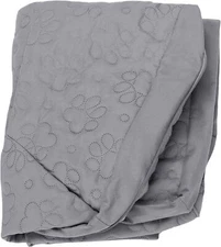 Furhaven Replacement Dog Bed Cover Pinsonic Quilted (Quilted Paw) Titanium 