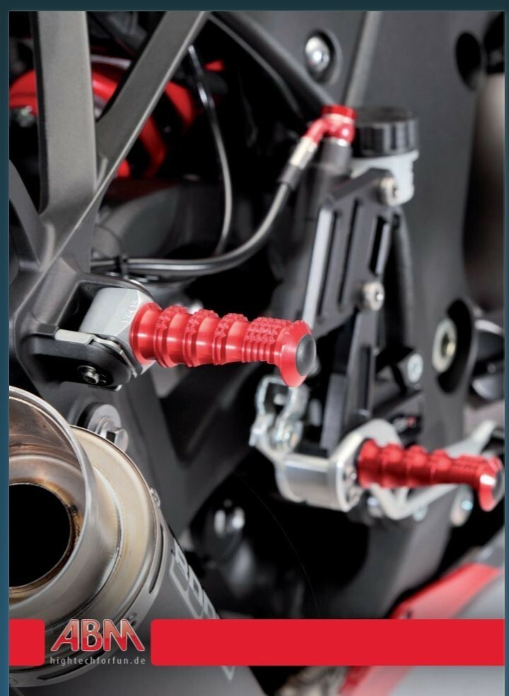 Kit Repose-pieds ABM Synto Avant Arrière Antidérapant pour Yamaha R1 R6 Racing