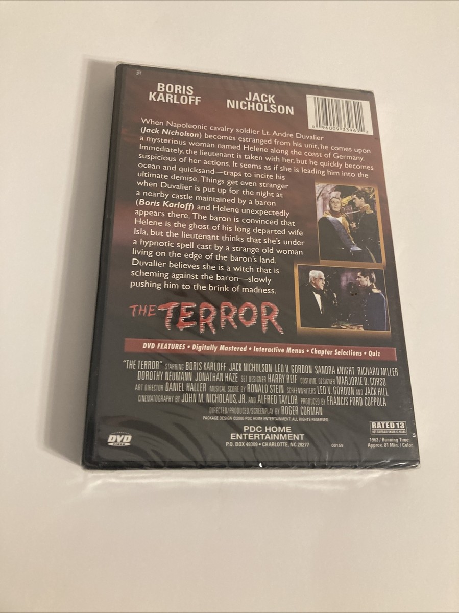 The Terror DVD Jack Nicholson 1963 Horror Movie (NEW/SEALED) | eBay