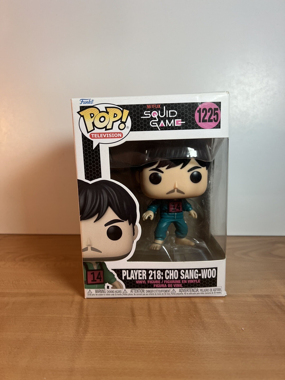 Funko Pop! Tv Netflix Squid Game #1225 Cho Sang-Woo Player 218 Vinyl Figure