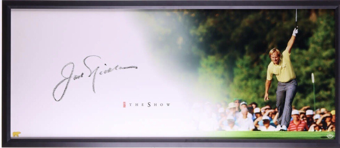 Jack Nicklaus Autographed Signed 20X46 Framed Photo The Show "The Putt" UDA 