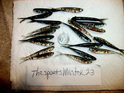 70-2 1/4''-MIX-crappie-panfish-split tail-soft minnow-grubs-flukes-jig-scent-fish