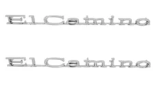 1971-1975 El Camino Front Fender Emblems Set - Trim Parts - Made in USA