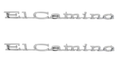 1971-1975 El Camino Front Fender Emblems Set - Trim Parts - Made in USA