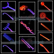 High Frequency Electrode Replace Wand Violet / Orange Ray Facial Skin Care SPA