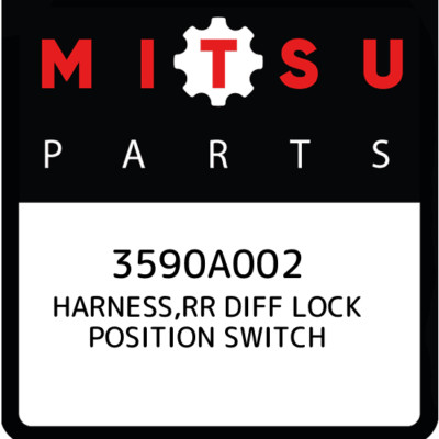 3590A002 Mitsubishi Harness,rr diff lock position switch 3590A002, New Genuine O