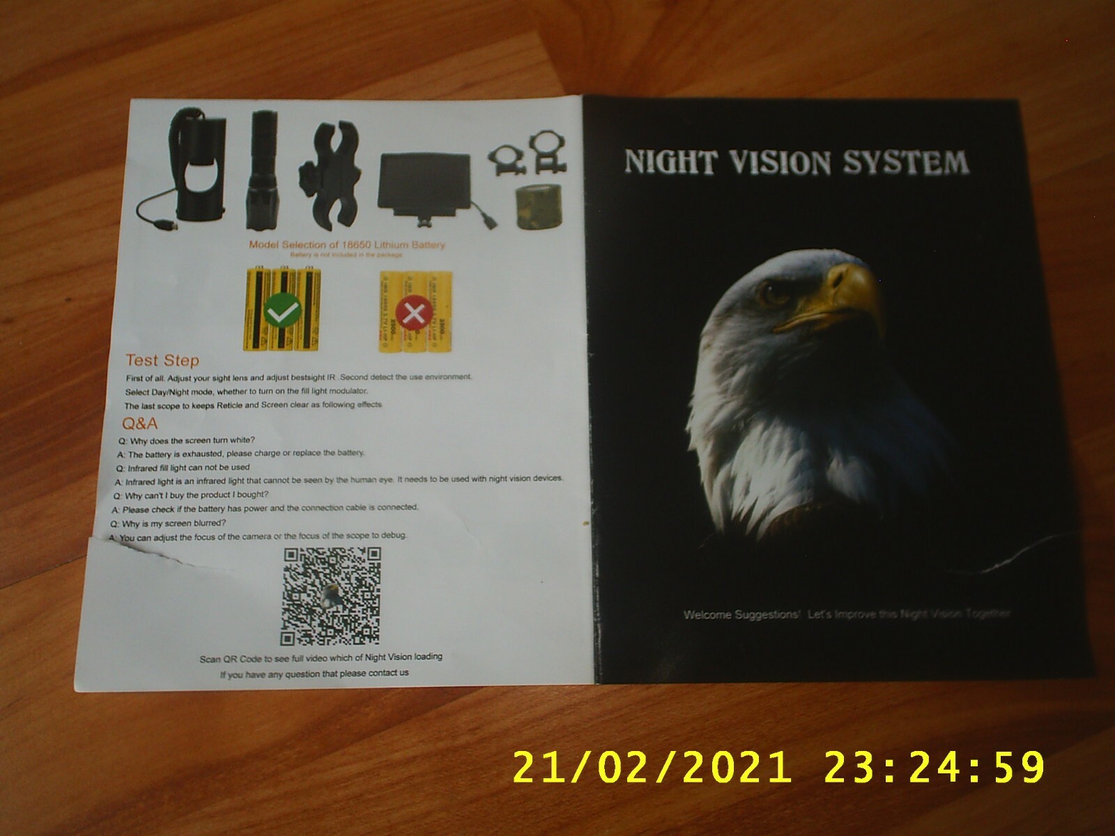 JASHKE DIY DIGITAL NIGHT VISION SCOPE WITH HD CAMERA AND 5 INCH DISPLAY