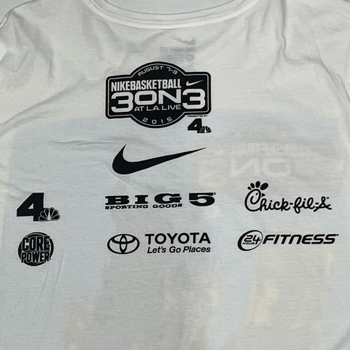 2015 Nike Basketball 3 On 3 At LA live Souvenir Shirt Size XL - Picture 5 of 13
