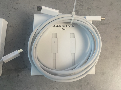 2x Apple Thunderbolt Kabel 0,5 m + 2.0 meter - MD862ZM/A + MD861ZM/A - Afbeelding 3 van 3