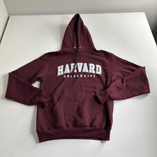 VINTAGE Champion Harvard University Classic Hoodie Sweater Mens Size Small