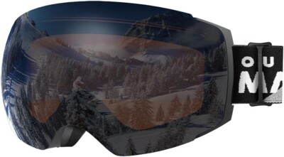 OutdoorMaster Skibrille PRO Rahmenlose Gläser 100% UV400 Schutz Schneebrille