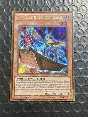 YuGiOh Ghost Charon, the Underworld Boatman PGL2-EN005 Gold Secret 1st Near Mint