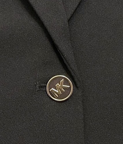 Michael Kors Womens One Button Cropped Long Sleeve Black Blazer Size-XL NWT$165 - Picture 6 of 12