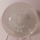 An AWESOME & SPLENDID ANTIQUE Millville Frit "FRIENDSHIP" Art Glass Paperweight — photo 3