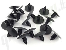 Clips De Revêtement En Tanne 11 Mm De Trou, 35,5 Mm De Tête, Intérieur Noir Gris