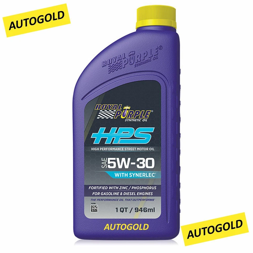 ROYAL PURPLE HPS 5W30 OLIO MOTORE 100% SINTETICO 5W-30 Lubrificante Auto