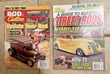 LOT OF 2 1990'S ROD & CUSTOM, GUIDE TO BUILDING STREET RODS MAGAZINES