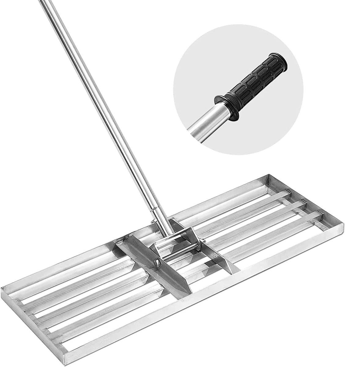 Manual Steel Top Soil Grass Compost Spreader Rake Shaker Lawn Levelling Garden