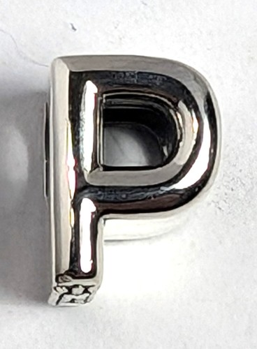 Authentic Pandora Charm, Alphabet Letter P, #797470