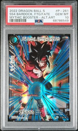 PSA 10 SS4 Bardock, Fighting Against Fate (Gold Stamped) P-261 PR Foil - Bild 1 von 2
