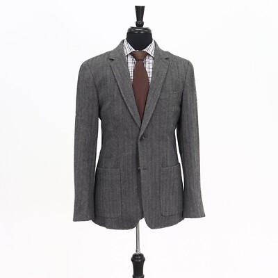 Club Monaco 40R Gray Sport Coat Blazer Jacket HB 2B Wool