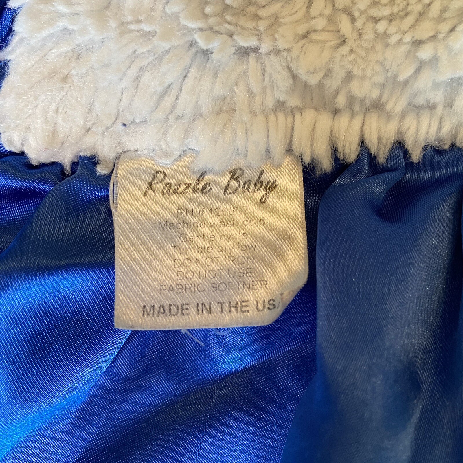 Razzle Baby Blanket Blue/Gray/Yellow Striped Cotton Back Plush Lining 30x30 READ eBay