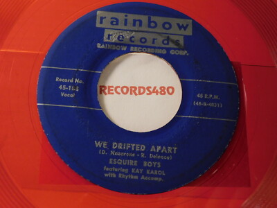 Esquire Boys 45 We Drifted Apart / Caravan / Rainbow Records 188 (Red Vinyl)