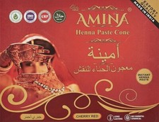 Amina Henna Instant Red Mehndi Cone For Women Pack Of 12