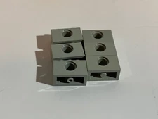 LEGO Parts 3700 Technic, (6pcs) Brick 1x2 with Hole Choose Color