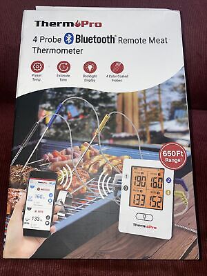 ThermoPro TP25 500ft Wireless Bluetooth Meat Thermometer with 4Temperature  Probe