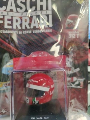 Niki Lauda Ferrari 312T 1975 Helmet Alle I Helme Der Piloten Ferrari #06  1:5 MIB | eBay