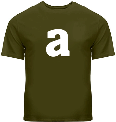 Buchstabe A Alphabet Unisex Herren Damen Tee T-Shirt cool Geschenk Shirts Freizeit Gr. S ~ 3XL - Bild 17 von 32