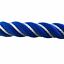 thumbnail 4  - 24mm Blue Softline Barrier Rope Wormed In White x 1.5m c/w Gun Black Cup Ends