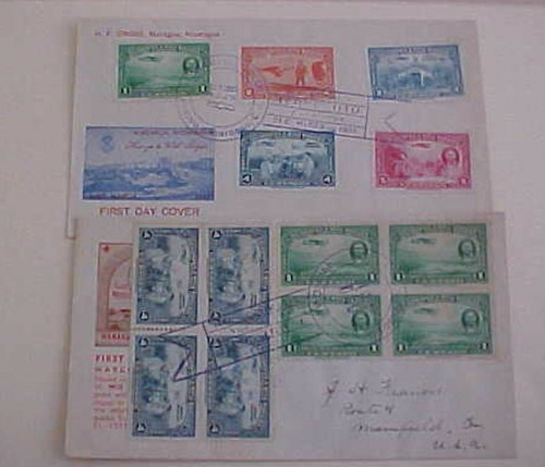 NICARAGUA 2 DIFF. FDC 1931,1939