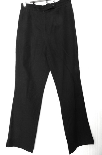 taillienhohe MARC AUREL Leinen Viskose Hose Gr. S / 36 schwarz