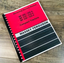 Massey Ferguson Mf 205 205-4 Compact Tractor Service Repair Shop Manual Workshop