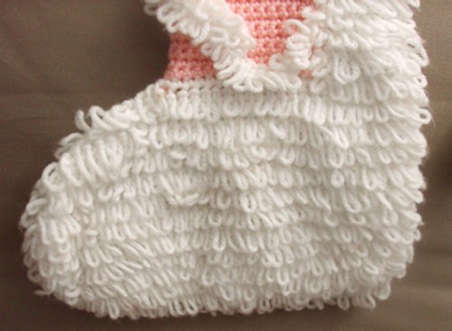 Crocheted Christmas Santa or Elf Stocking Pattern-Loopy - Picture 4 of 13