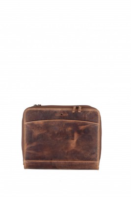 Greenburry Schreibmappe Vintage Manager Dokumappe-Laptop Leder Vertrtermappe