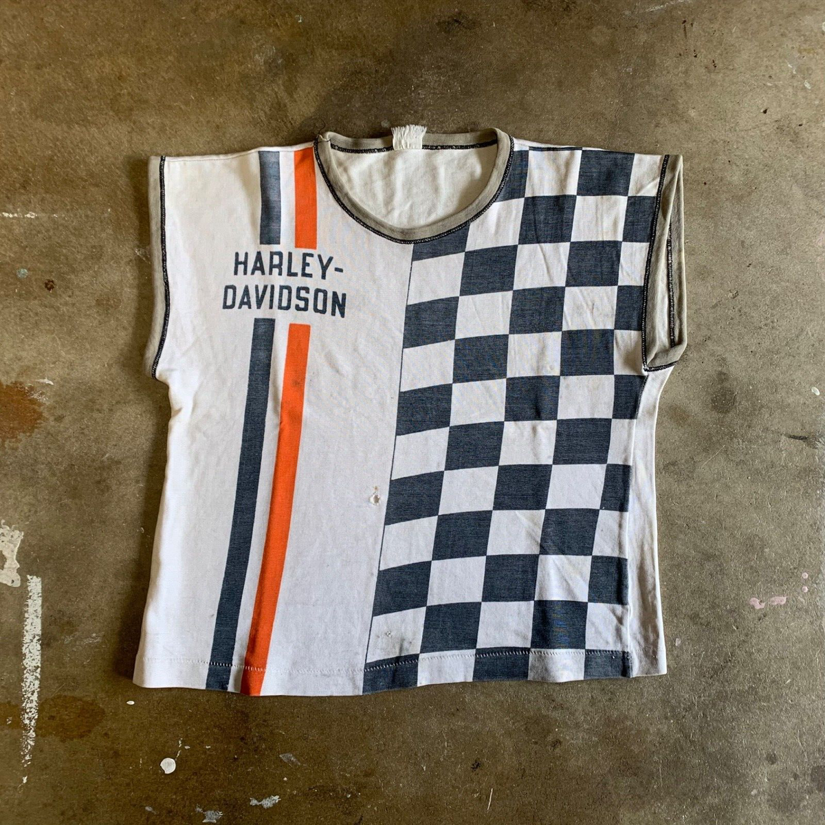 【Harley-Davidson】Vintage Jersey Tシャツ 1950s VINTAGE 50s HARLEY DAVIDSON x CHAMPION USA RACING