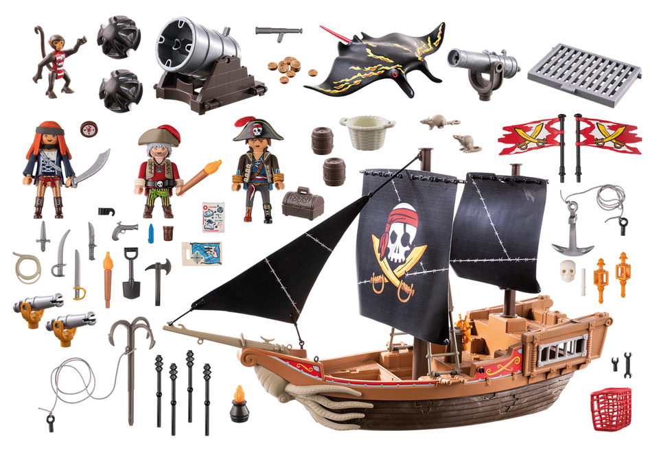 PLAYMOBIL | Pirates | Port Pirate Avec Prison De Corsaires | Figurines De Pirates | Jouets De Pirates | Jouet Pour Enfants Dès 4 Ans | 71792