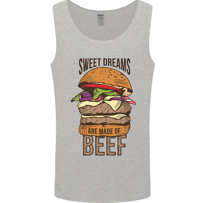 Essen Süß Träume Rindfleisch Lustig Chef Grillen Cook Herren Tanktop