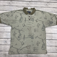 Givenchy Shirt Mens size large Golf Polo all over print