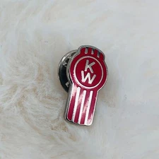 Kenworth Trucking Company KW Logo Advertising Enamel Lapel Pin
