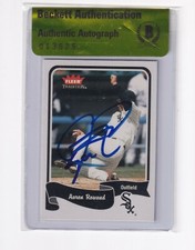 Aaron Rowand Autographed 2004 Fleer Tradition Card #102 Beckett Authentic