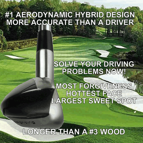 #1 PGA DRIVING ONE HYBRID IRONWOOD LONG DRIVER RESCUE ANTISLICE CUSTOM GOLF CLUB - Picture 2 of 6