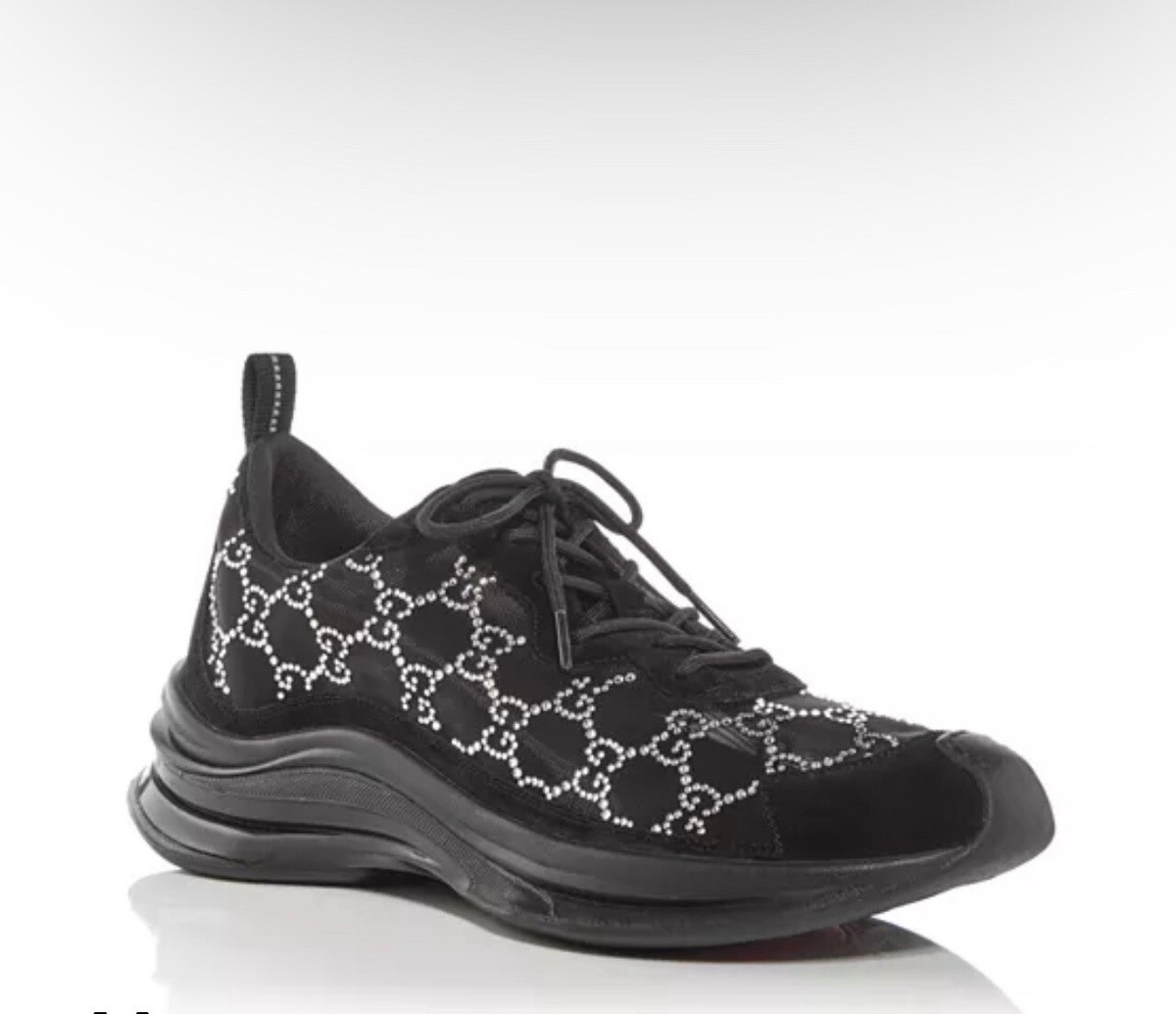 Gucci GG Crystal Embellished Run Sneakers Women's Sz 37 NIB Gucci GG Crystal Embellished Run Sneakers Women's Sz 37 NIB