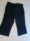 Janeville Wide Leg Cropped Capri Pants in Black, Women's Size 4P Petite — photo 6
