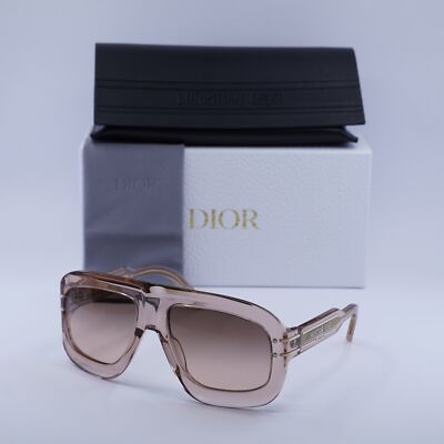 ?️ New Dior DIORSIGNATURE M1U 40F1 Sunglasses - Pink Frame, Roviex Frame Dior DIORSIGNATURE M1U 40F1 Aviator Crystal Pink 58 mm  main image 4